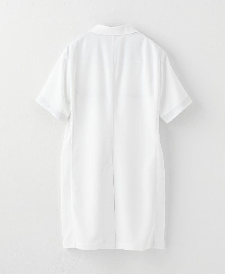 メンズ白衣:ショートスリーブコート・クールテックプルーフ