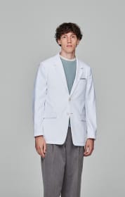 リラックス感があるサイズ感のライトシリーズの男性用白衣(ジャケット)・ショートコート・ロング丈)