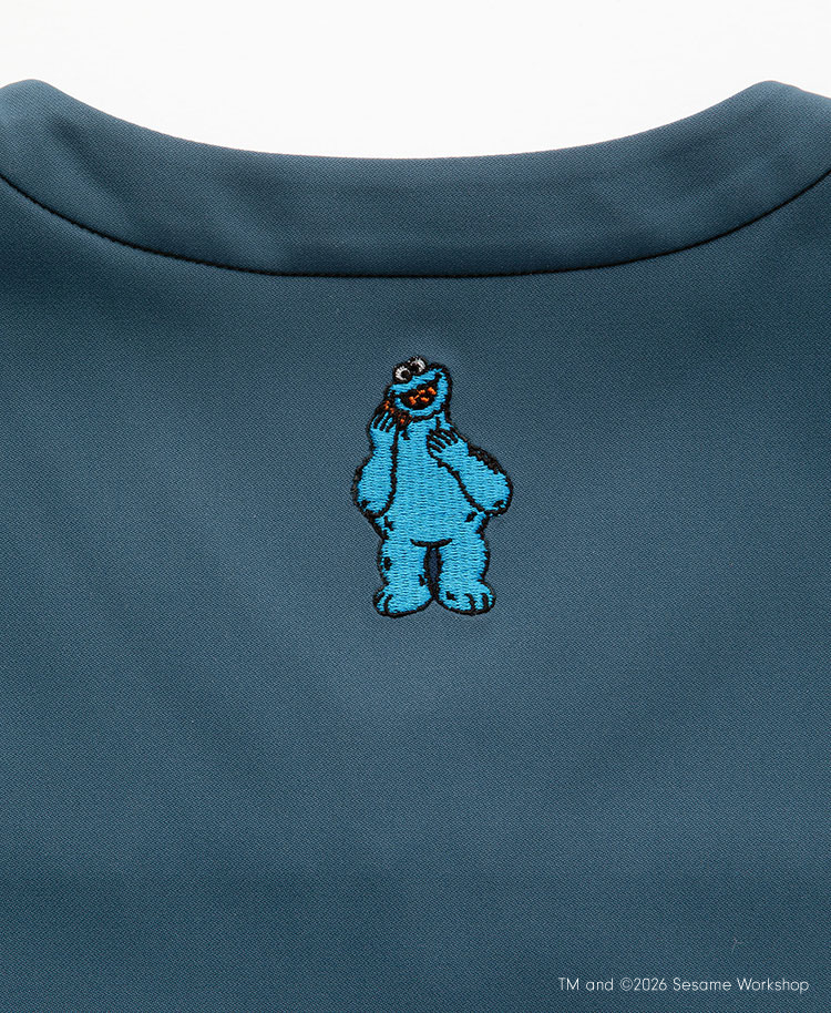 Scrub Canvas Club:SESAME STREETスクラブトップス(男女兼用)