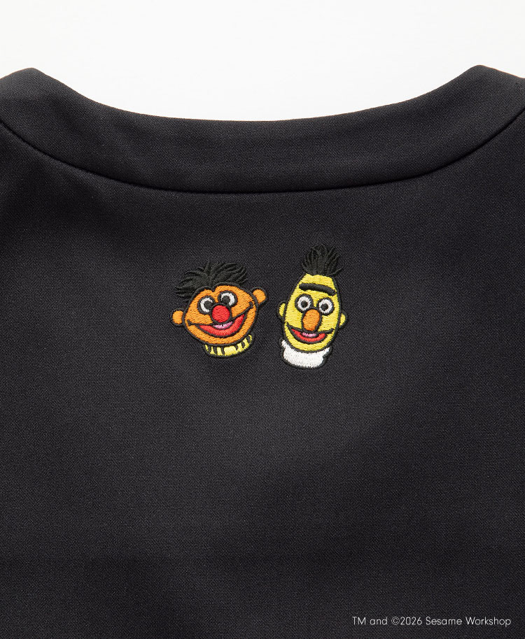 Scrub Canvas Club:SESAME STREETスクラブトップス(男女兼用)