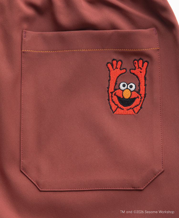 Scrub Canvas Club:SESAME STREETスクラブパンツ(男女兼用)