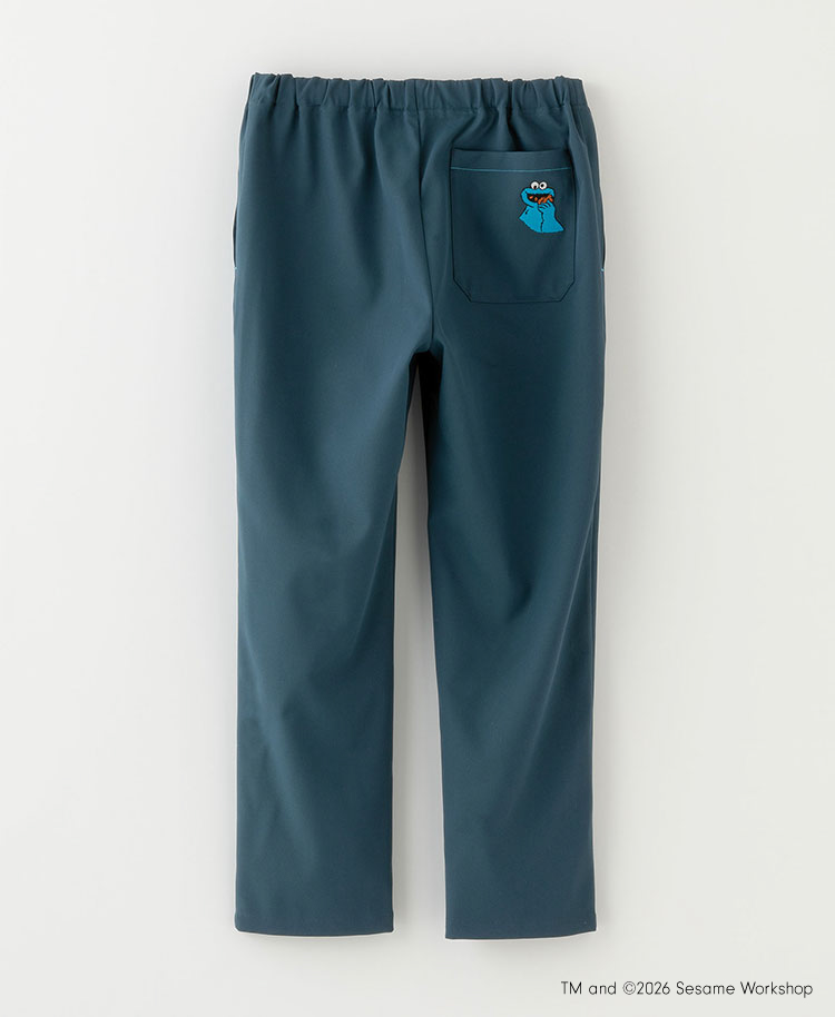 Scrub Canvas Club:SESAME STREETスクラブパンツ(男女兼用)