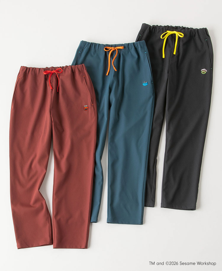 Scrub Canvas Club:SESAME STREETスクラブパンツ(男女兼用)