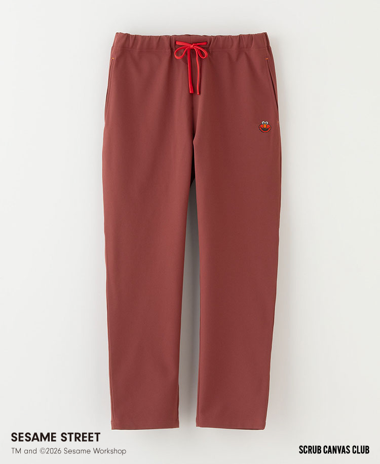 Scrub Canvas Club:SESAME STREETスクラブパンツ(男女兼用)/