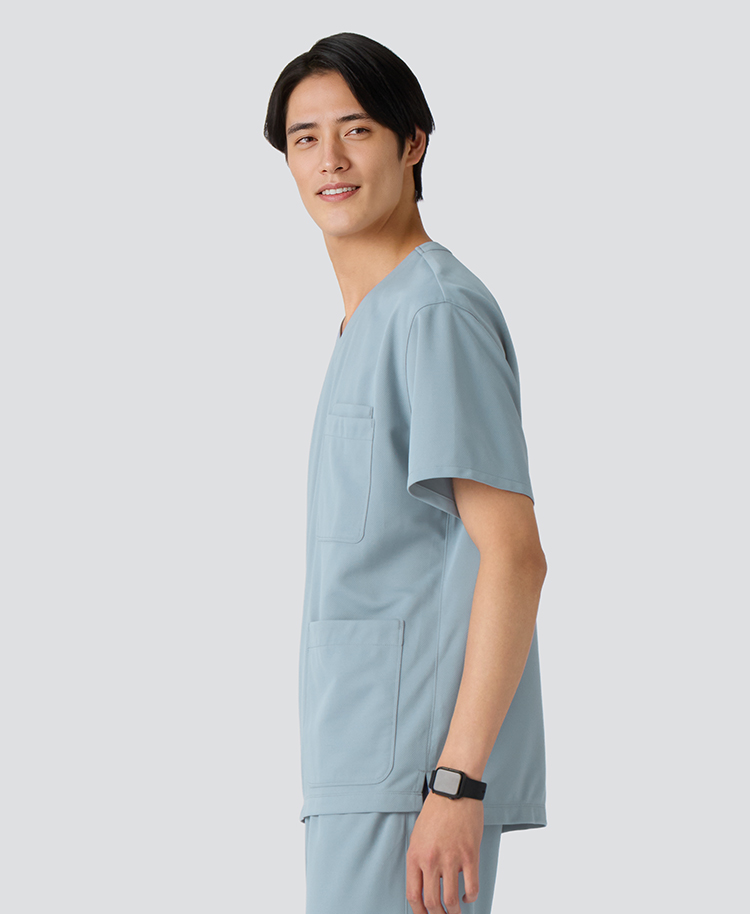 ユニセックス:スクラブトップス・クールテック(男女兼用)