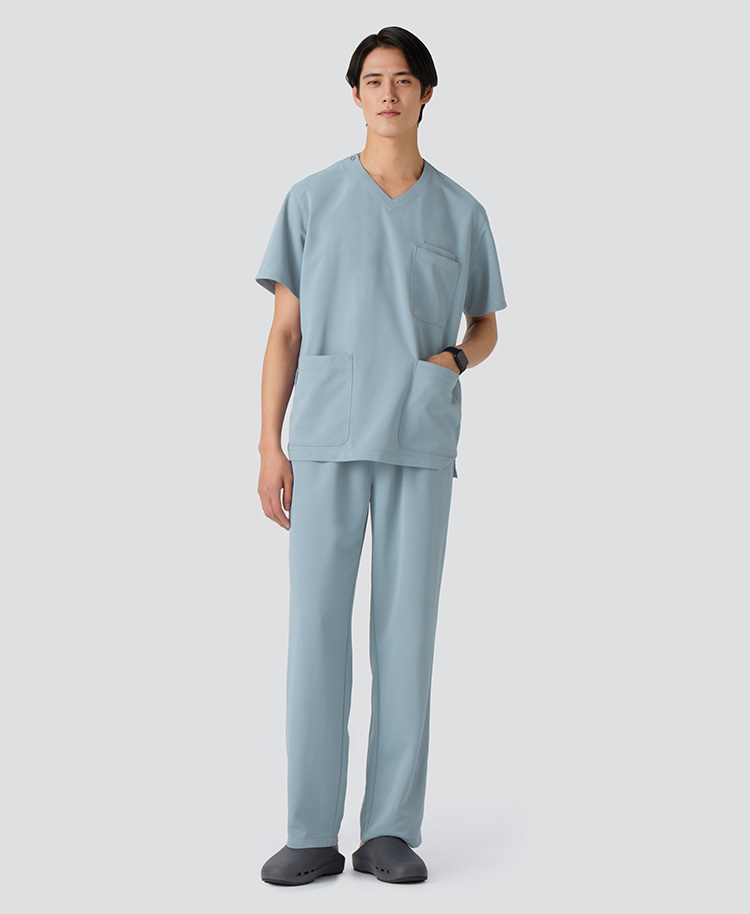 ユニセックス:スクラブトップス・クールテック(男女兼用)