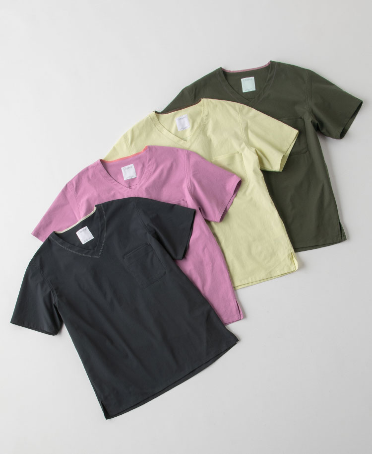 メンズ:プルオーバースクラブトップス・MOVE