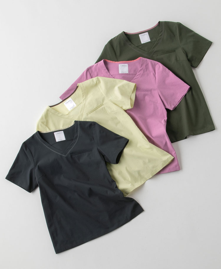 レディース:プルオーバースクラブトップス・MOVE