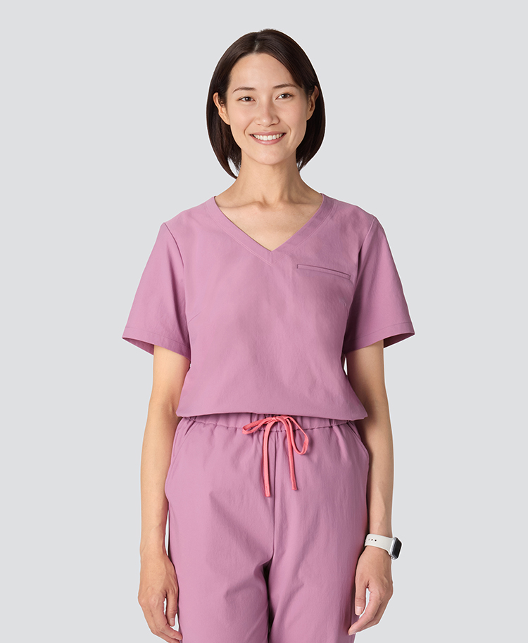 レディース:プルオーバースクラブトップス・MOVE/