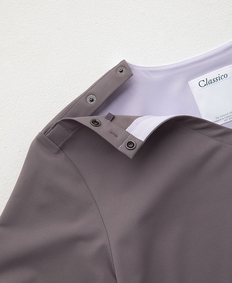 レディース:ロールアップスクラブトップス・FREE