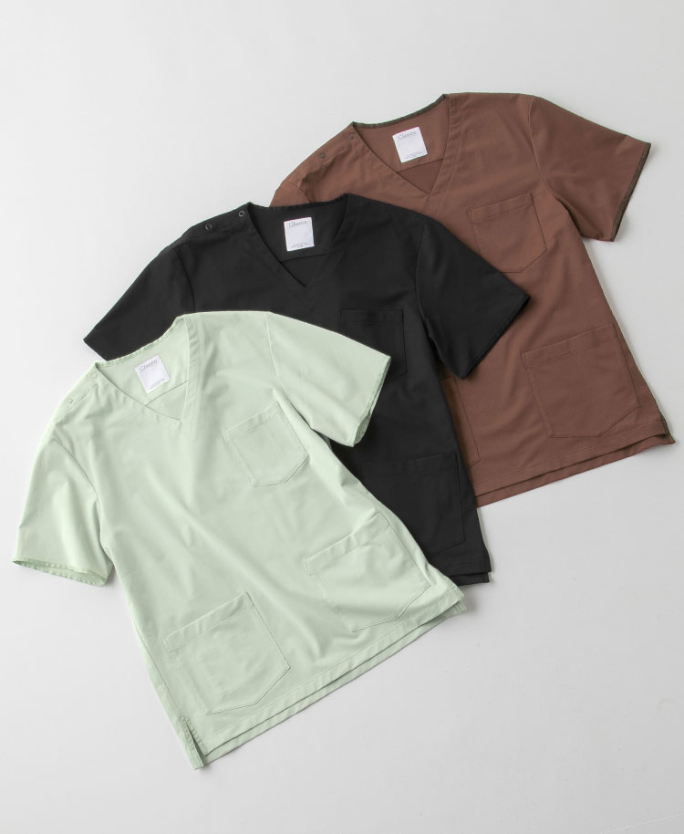 メンズ:スクラブトップス・FREE