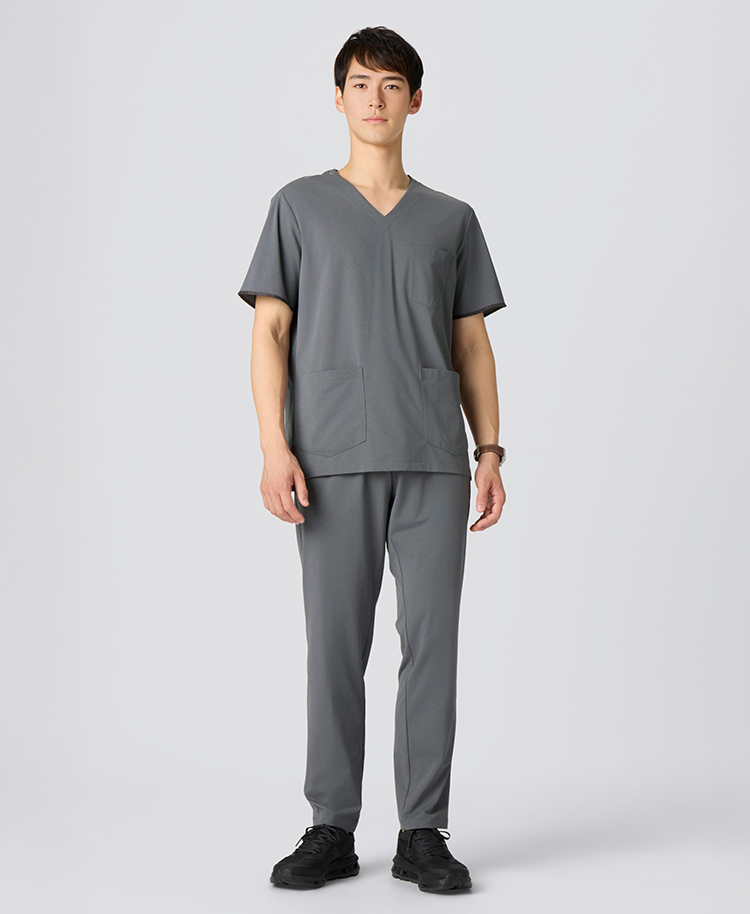 メンズ:スクラブパンツ・FREE グレー