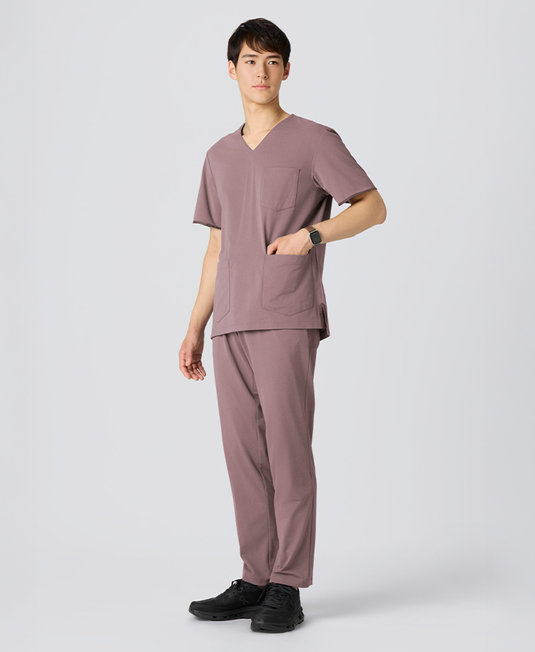 メンズ:スクラブパンツ・FREE ピンク