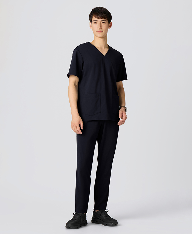 メンズ:スクラブパンツ・FREE ディープネイビー