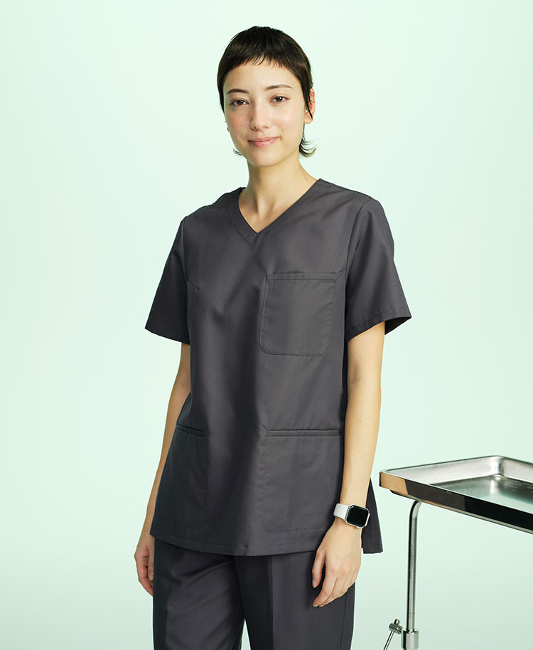 レディース:デオスクラブトップス チャコールグレー