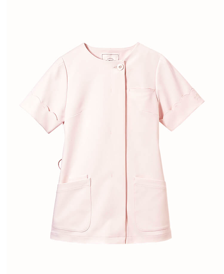 ジェラート ピケ&クラシコ 白衣:スカラップトップス ピンク