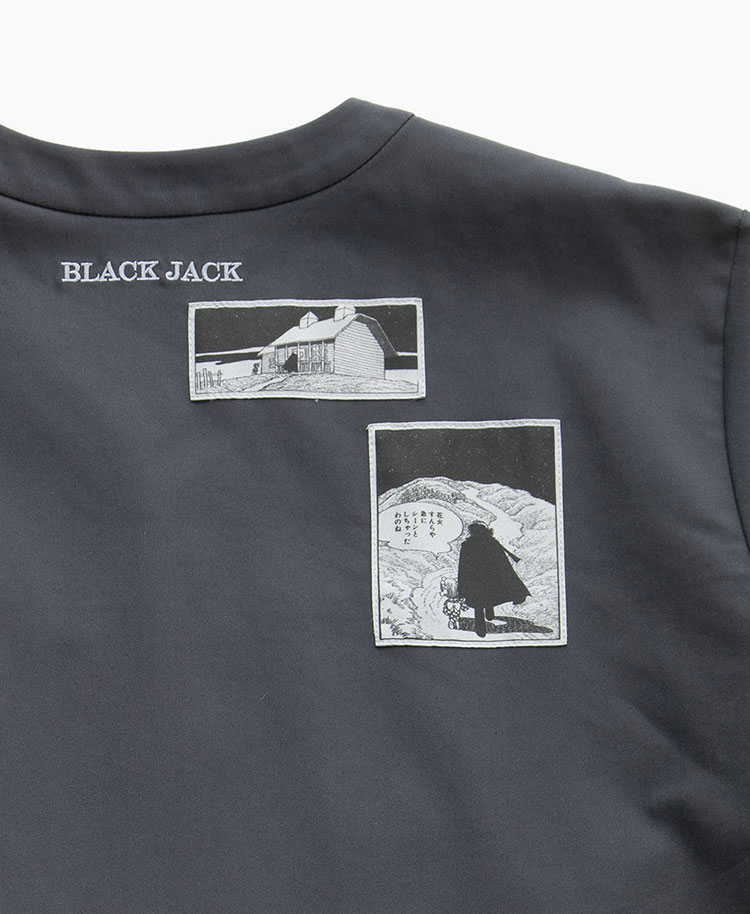 Scrub Canvas Club:ブラック・ジャックスクラブトップス(男女兼用)