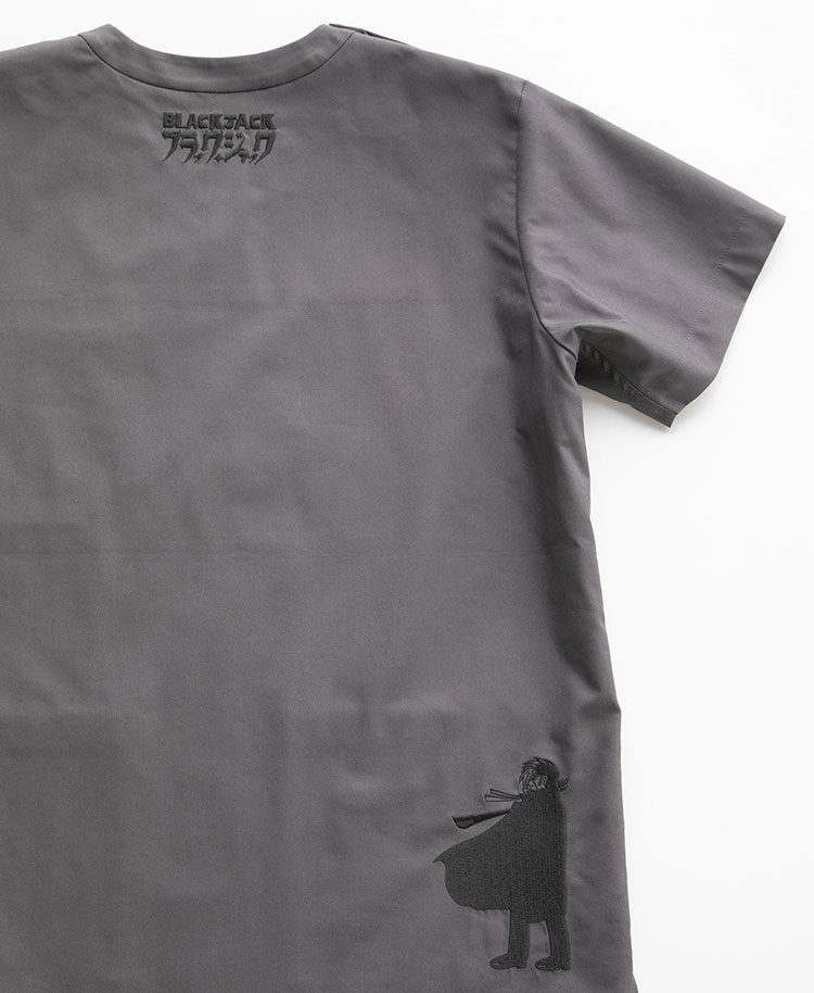 Scrub Canvas Club:ブラック・ジャックスクラブトップス(男女兼用)