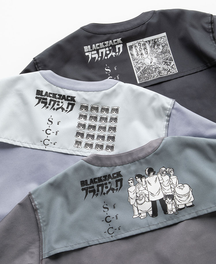 Scrub Canvas Club:ブラック・ジャックスクラブトップス(男女兼用)