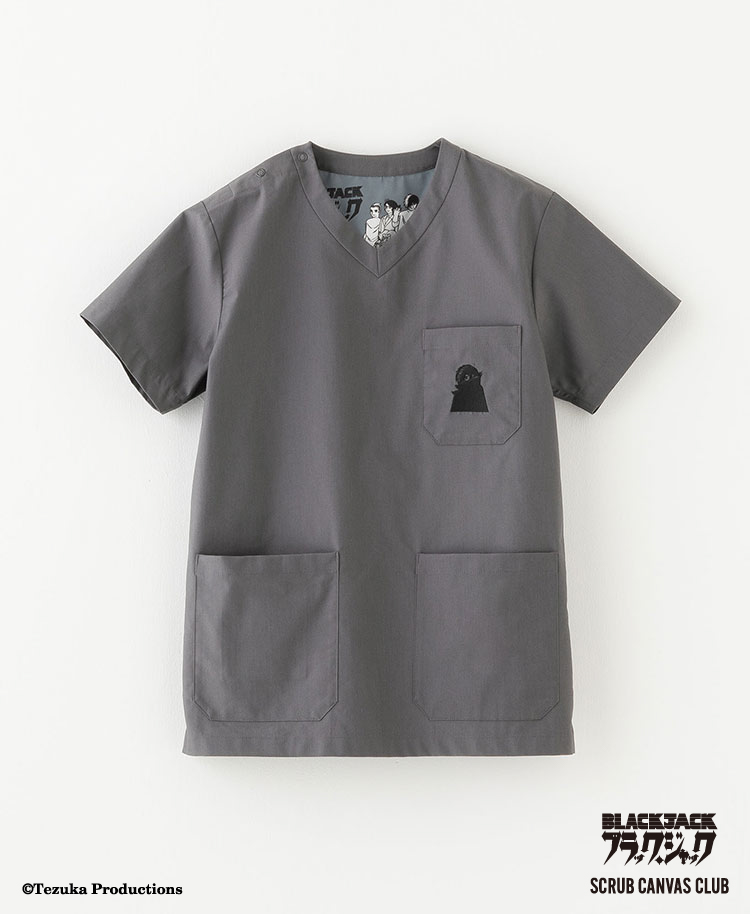Scrub Canvas Club:ブラック・ジャックスクラブトップス(男女兼用)/