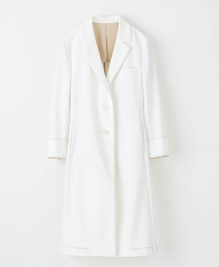 レディース白衣: ジャージーコート・LUXE 白 XS