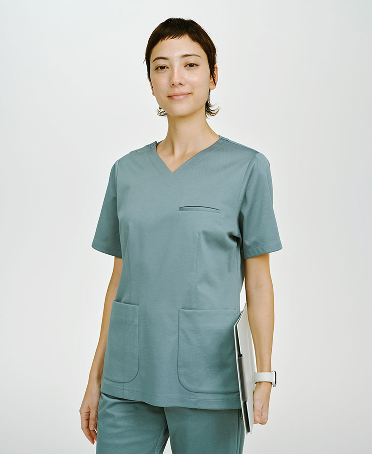 レディース:スクラブトップス・DECO