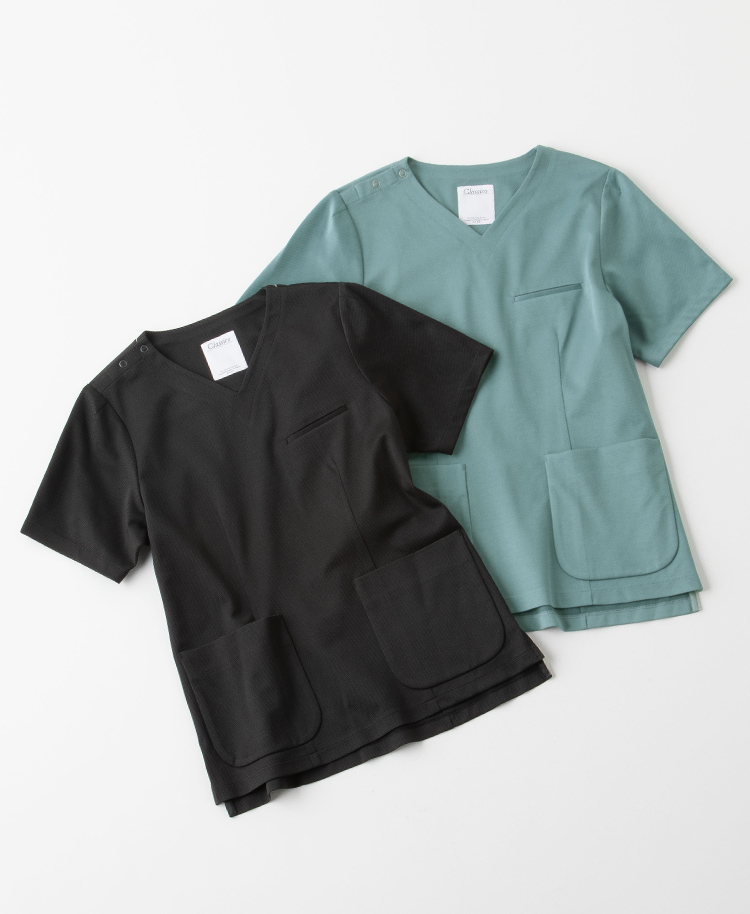 レディース:スクラブトップス・DECO