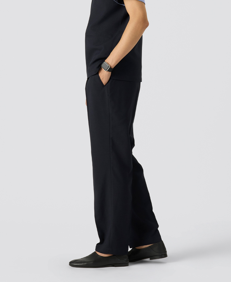 メンズ:タックテーパードパンツ・TRO