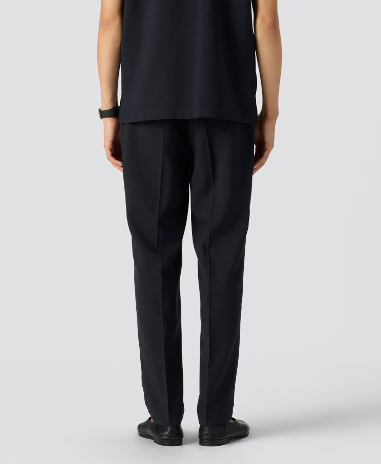 メンズ:タックテーパードパンツ・TRO