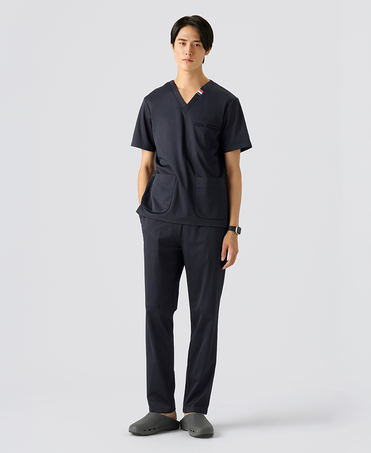 メンズ:スクラブパンツ・DECO ディープネイビー