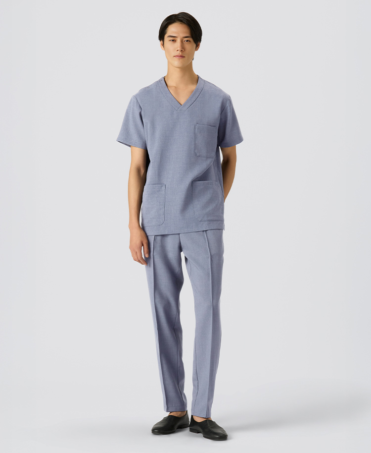 メンズ:スクラブパンツ・TRO ホリゾンブルー