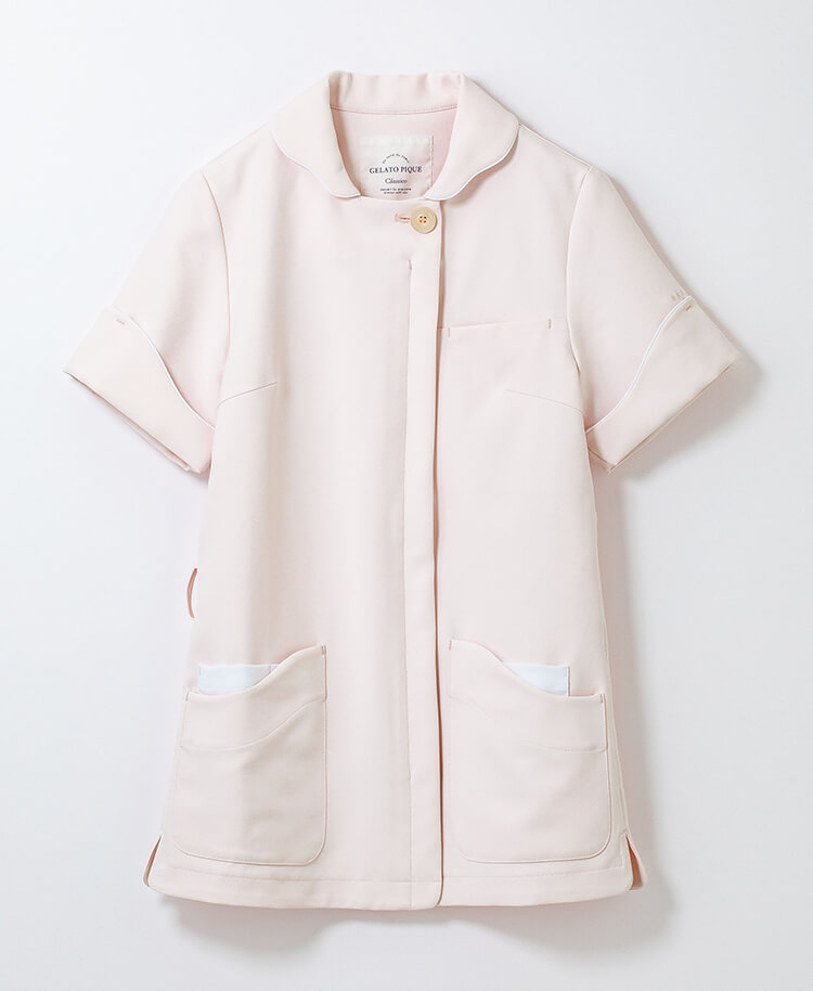 ジェラート ピケ&クラシコ 白衣:カーヴィースリーブトップス ピンク