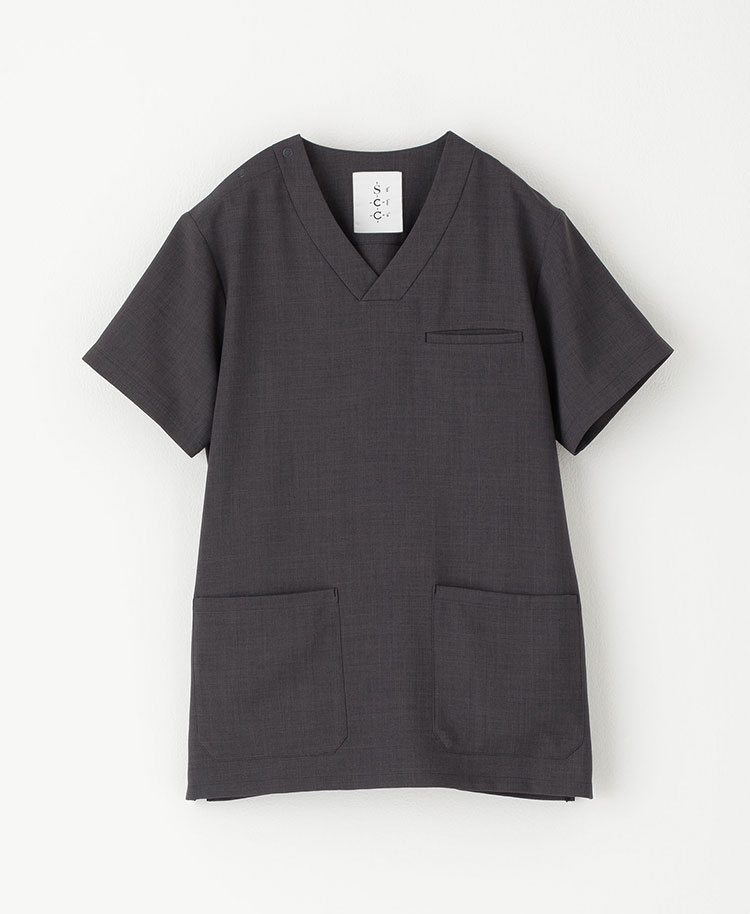 Scrub Canvas Club:WONDER ARTスクラブトップス(男女兼用)/