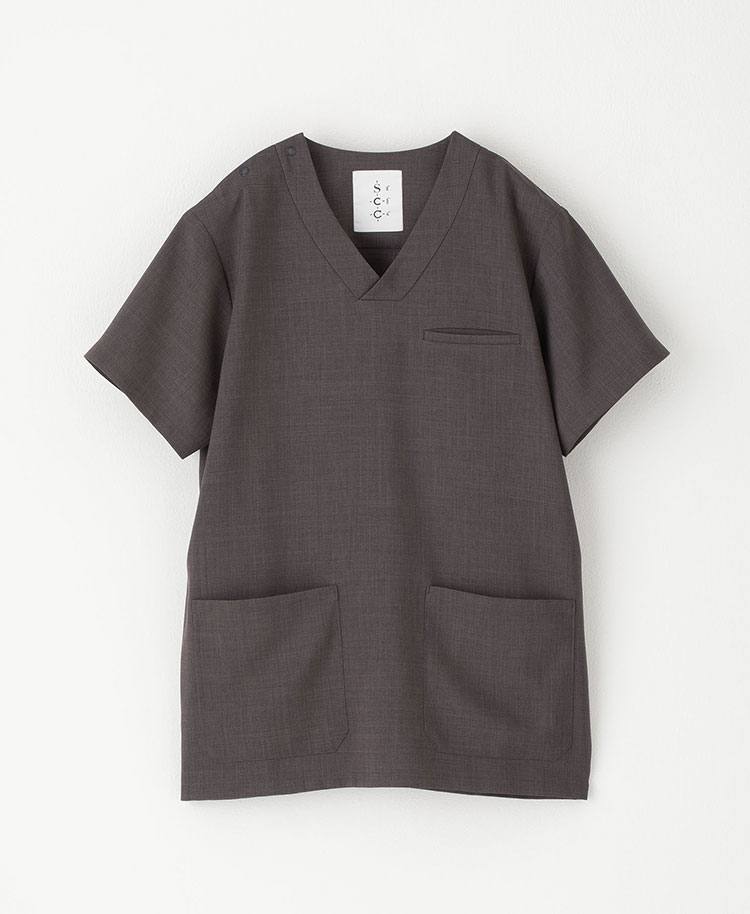 Scrub Canvas Club:WONDER ARTスクラブトップス(男女兼用)/