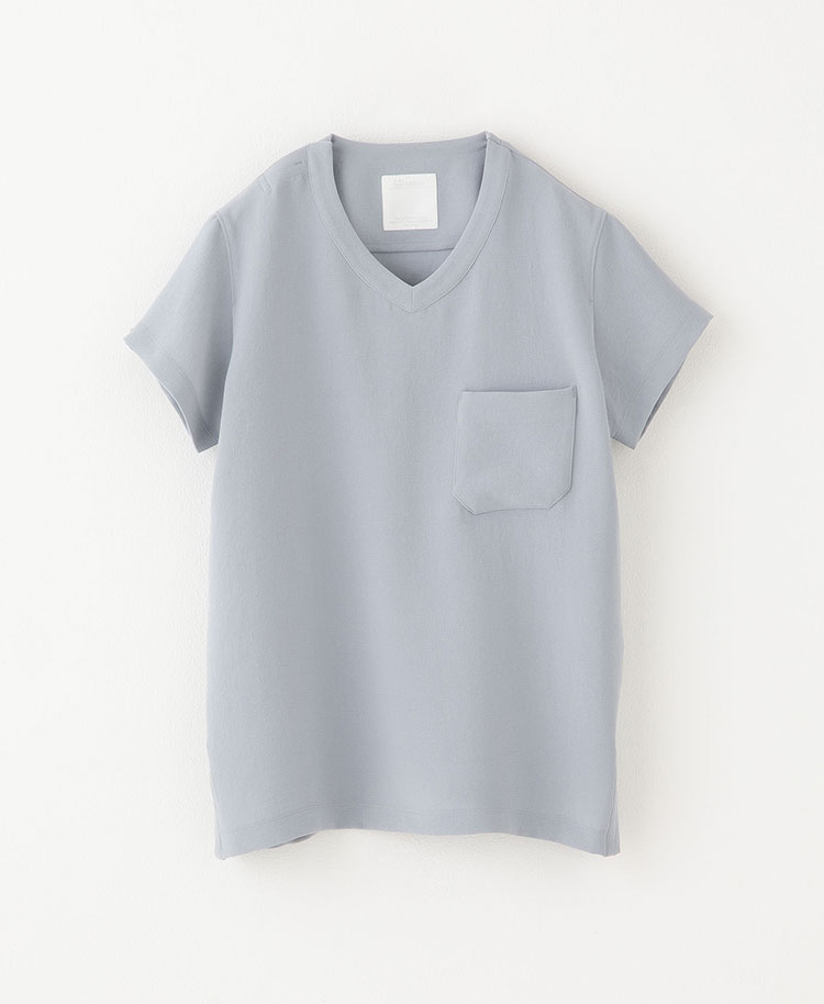 レディース:スクラブトップス・ダブルジャカード/