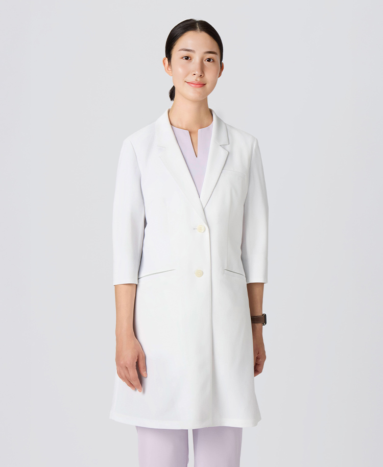 レディース白衣:サマーコート・クールテックプルーフ