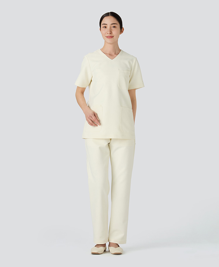 ジェラート ピケ&クラシコ:スクラブテーパードパンツ