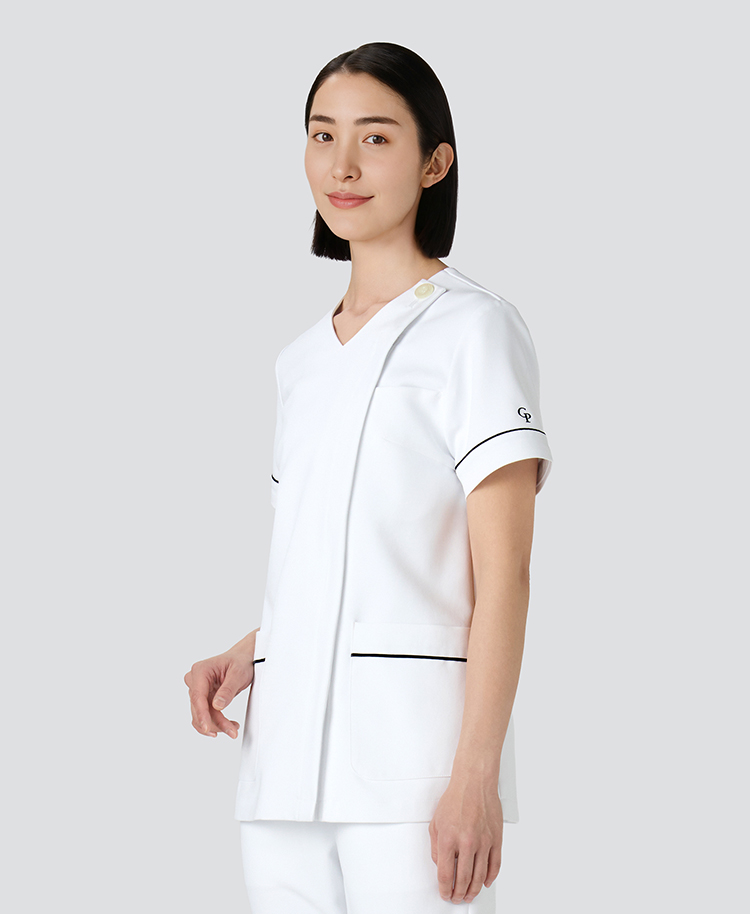 ジェラート ピケ&クラシコ:パイピングスクラブトップス/