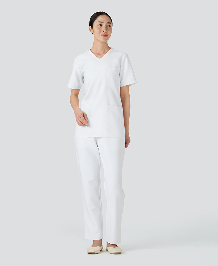 ジェラート ピケ&クラシコ:スクラブテーパードパンツ/