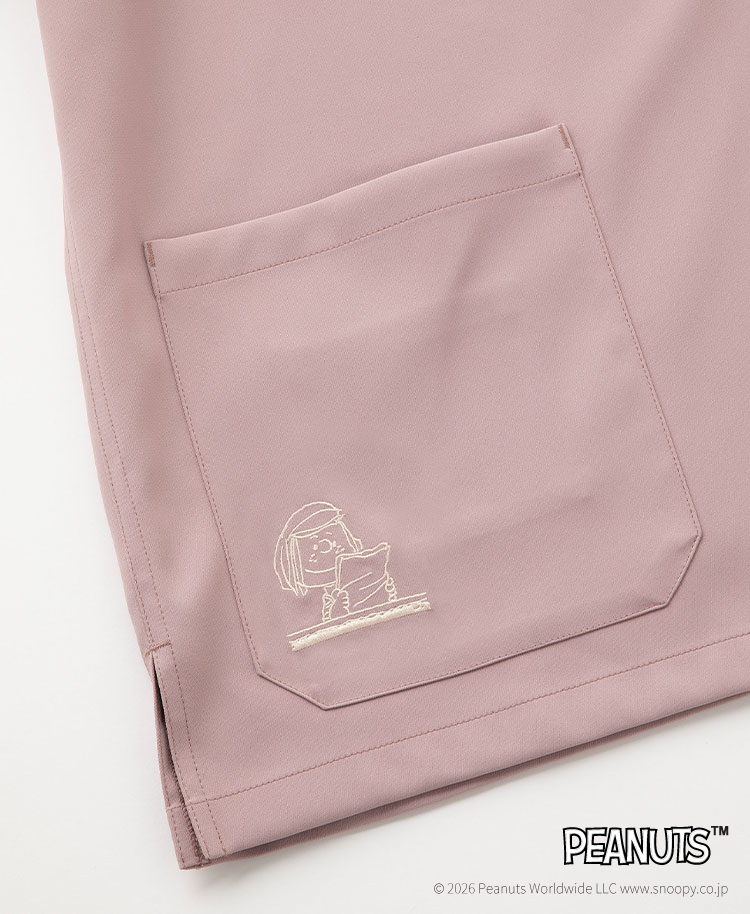 Scrub Canvas Club:PEANUTSスクラブトップス(男女兼用)