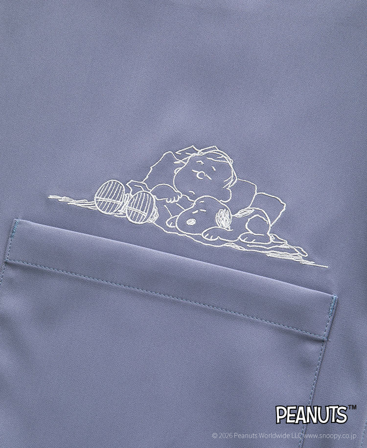 Scrub Canvas Club:PEANUTSスクラブトップス(男女兼用)