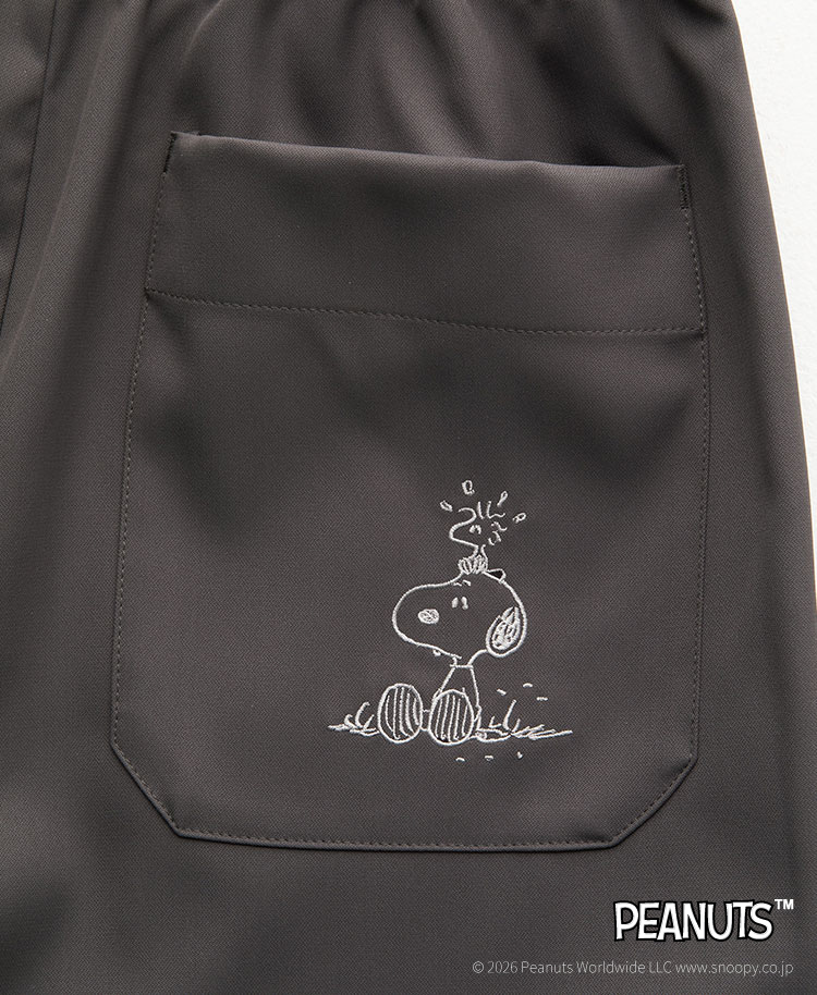 Scrub Canvas Club:PEANUTSスクラブパンツ(男女兼用)