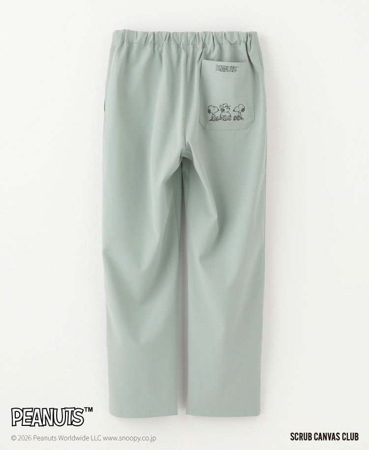 Scrub Canvas Club:PEANUTSスクラブパンツ(男女兼用)/