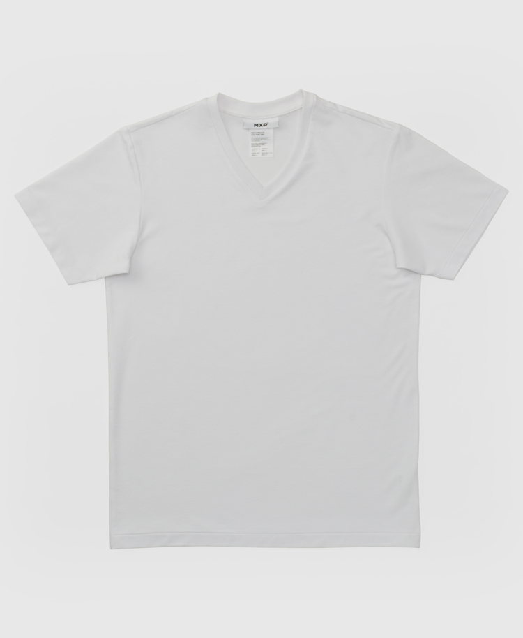 99%消臭MXP Vネックシャツ | 白