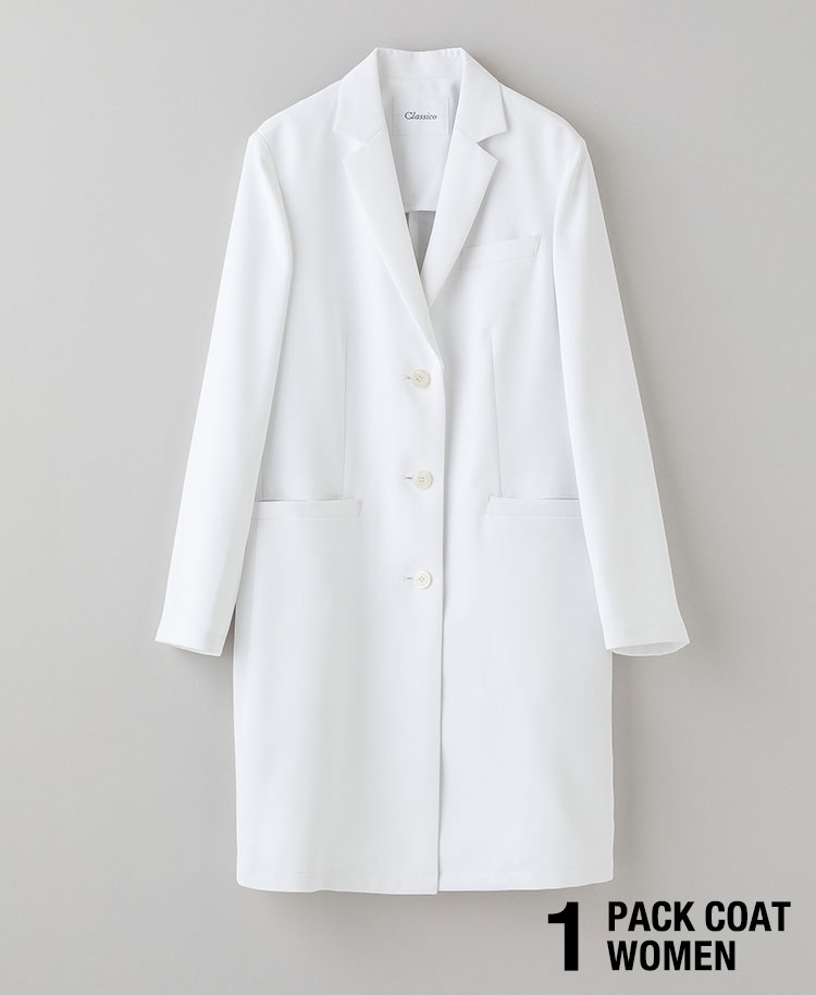 レディース白衣:PACKレギュラーフィットテーラードコート/