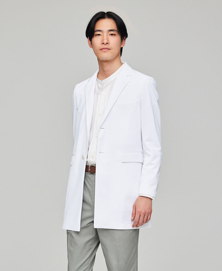 メンズ白衣:ショートコート・クールテックプルーフ | 白