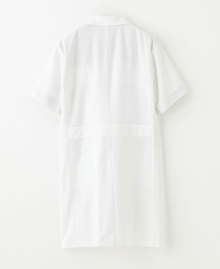 メンズ白衣:ハーフスリーブコート・クールテックプルーフ