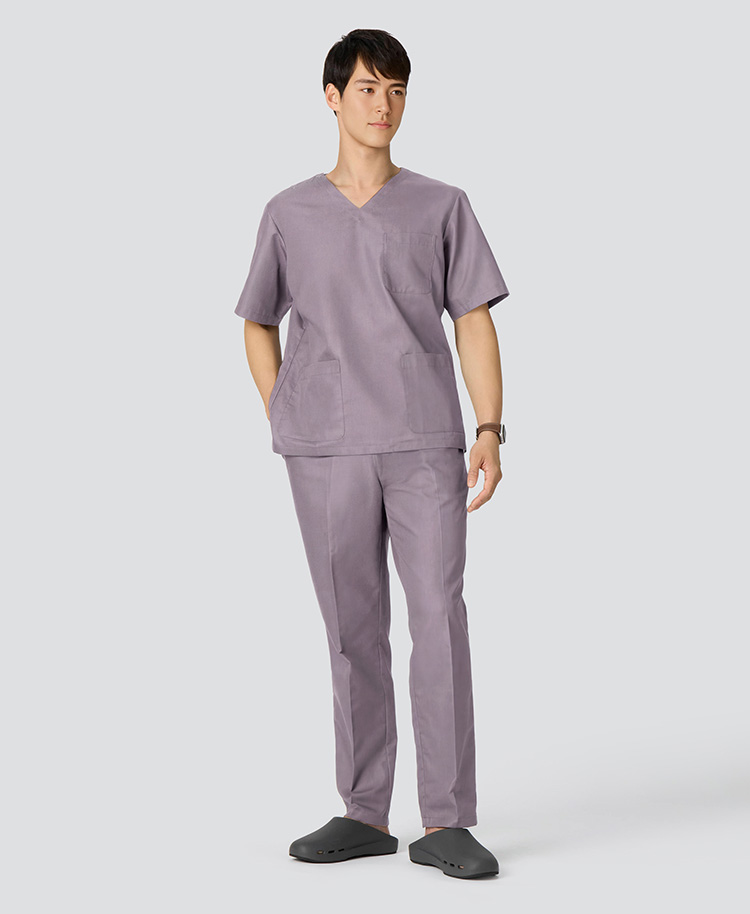 メンズ:デオスクラブパンツ パープルグレー