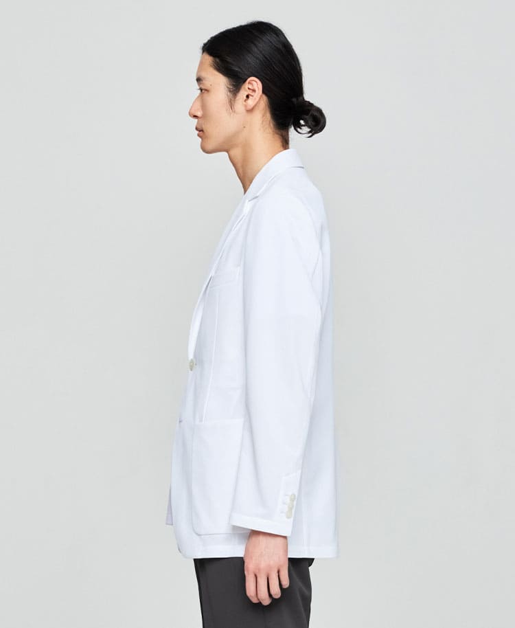 メンズ白衣:テーラードジャケットクールテックプルーフ