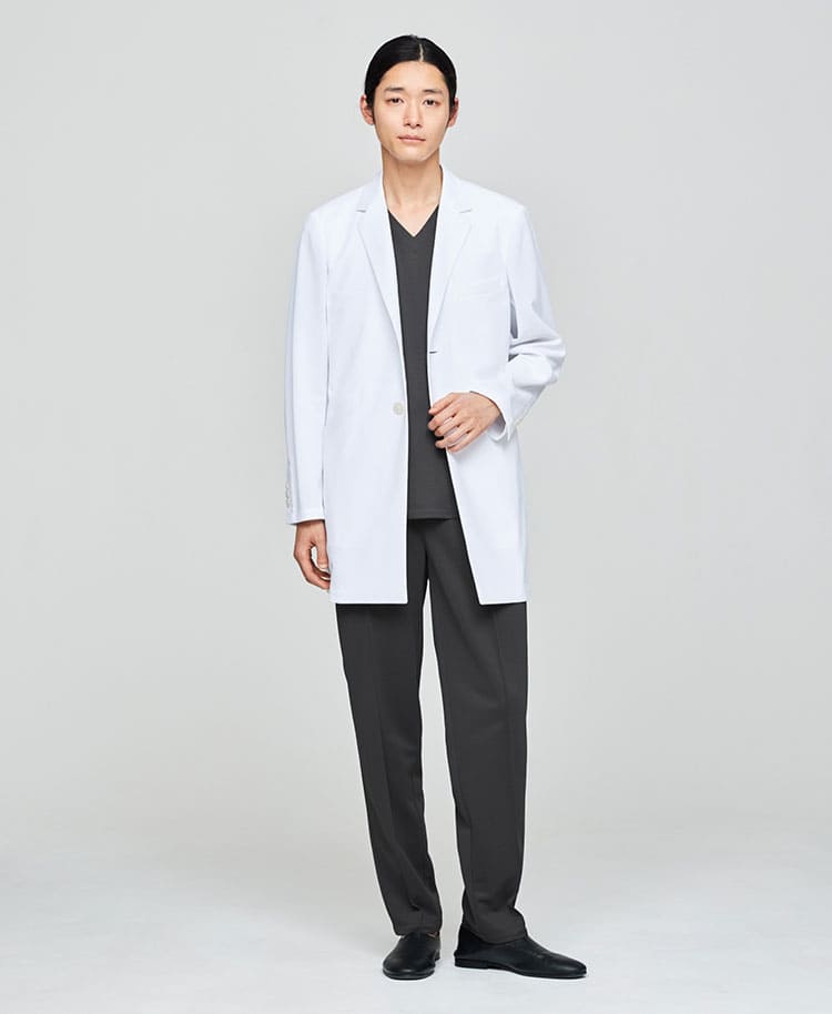 メンズ白衣:ショートコート・クールテックプルーフ | 白